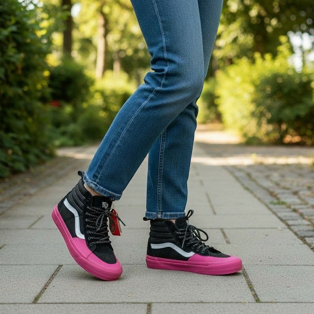 VANS SK8 Hi Dip MTE-2 Boots Pink Black Suede VN0009QKB9P Women's 10 Mens 8.5 NEW